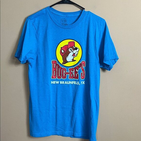 Buc-ee’s Unisex Size Small Blue New Braunfels Texas Short Sleeve T-Shirt - Picture 1 of 4